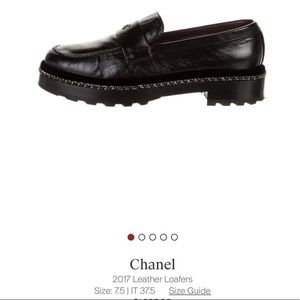 Chanel chain detail loafers size 7.5